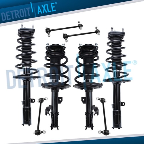 Front and rear struts - rear, coil